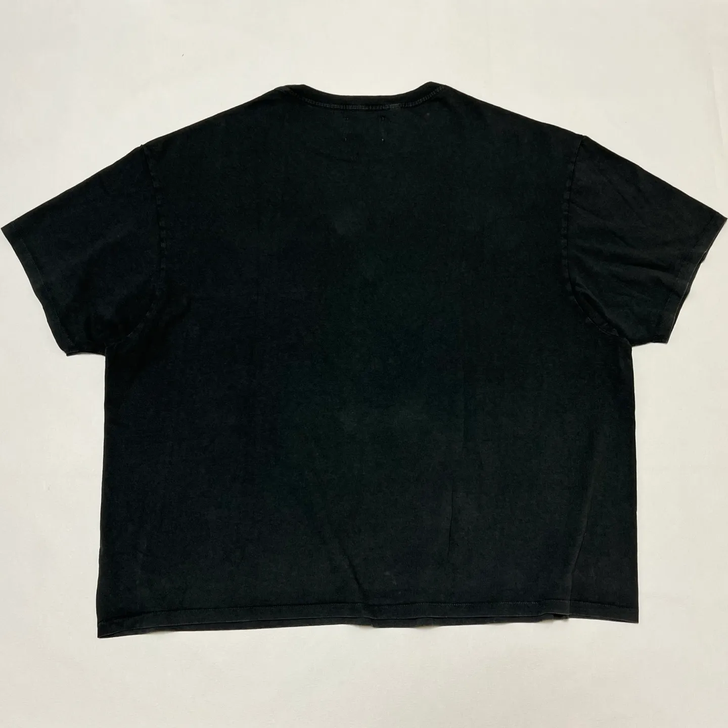 GALLERY DEPT. FLYING BRAIN POCKET TEE/WASHED BLACK Flying Brain Pocket TEE Washed Black S-XL Cylindrical Side Seam Seamless Genuine Fabric Heavy Industry Heavy Washing Garment Dyeing Bones with a Distinctive Old Feel Original American Loose Fit God Tailoring Original Same Main Mark/Washing Mark/Origin Mark